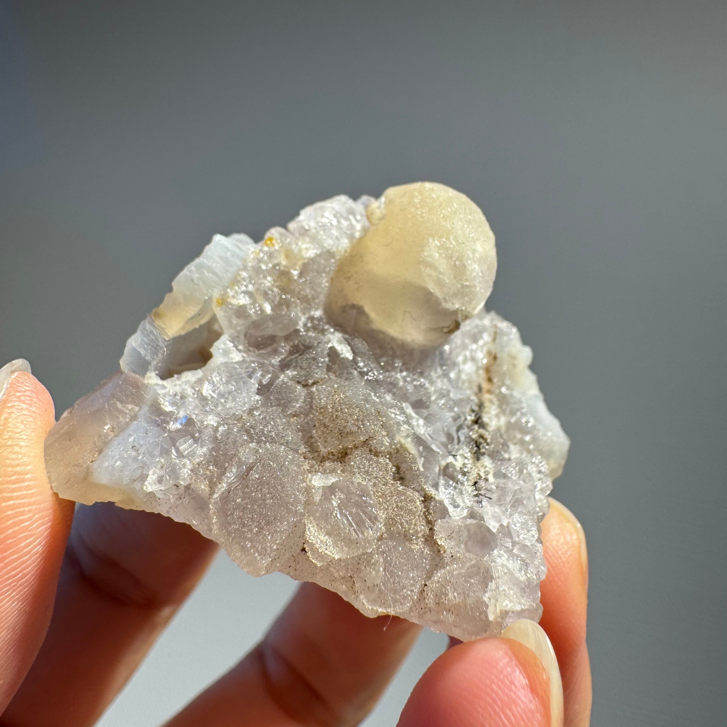 ポンデリングフローライト母岩付き＊ブドウ状蛍石原石＊251003＊天然石