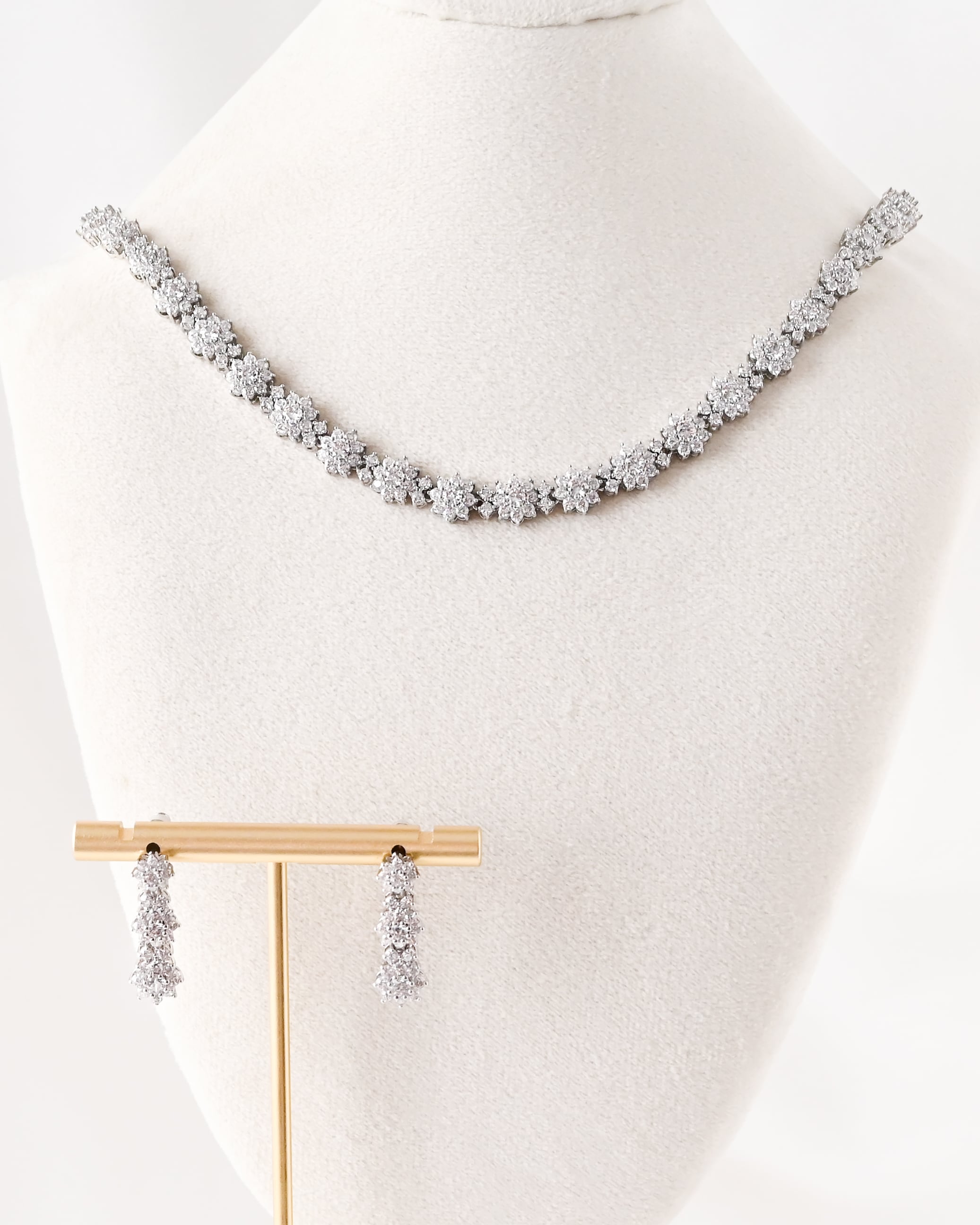 フローラルシャインネックレスピアスセット【NE2512-04】