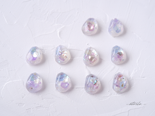 ドロップピアス　#La Mer Lumiére