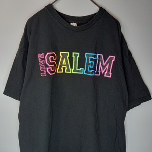 DELTAアパレル　クルーネック　プリントT　オーバーサイズ　ブラック　XL