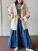 Vintage Plaid Print Flannel Tiered Skirt