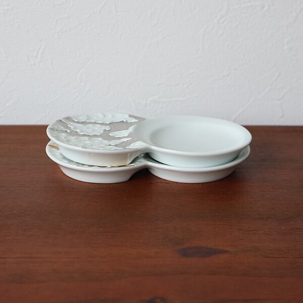 波佐見焼 小分け豆皿（雲金・雲銀） 8-096 | MARUFUKU utsuwanohana