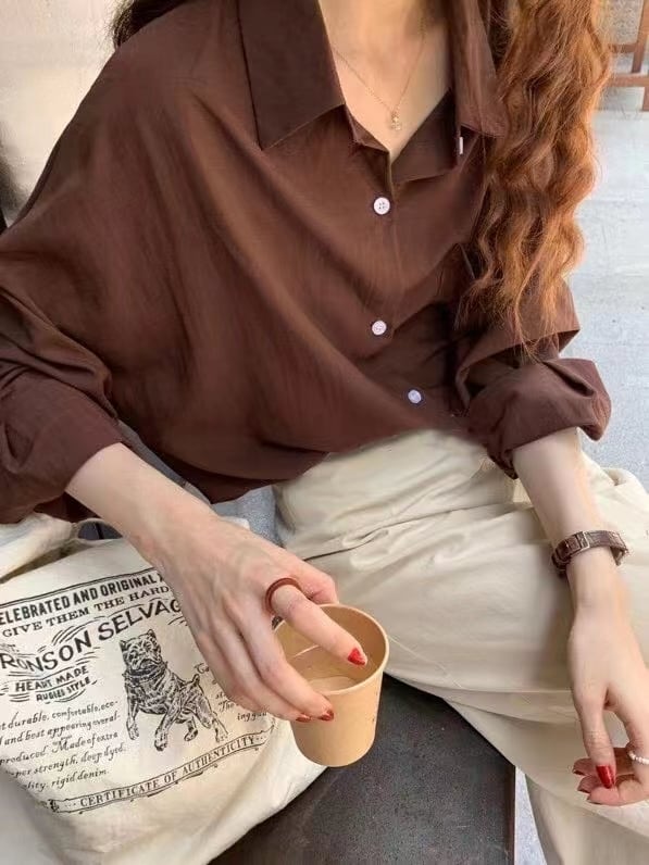 シンプルオーバーシャツ　AJ2205-731