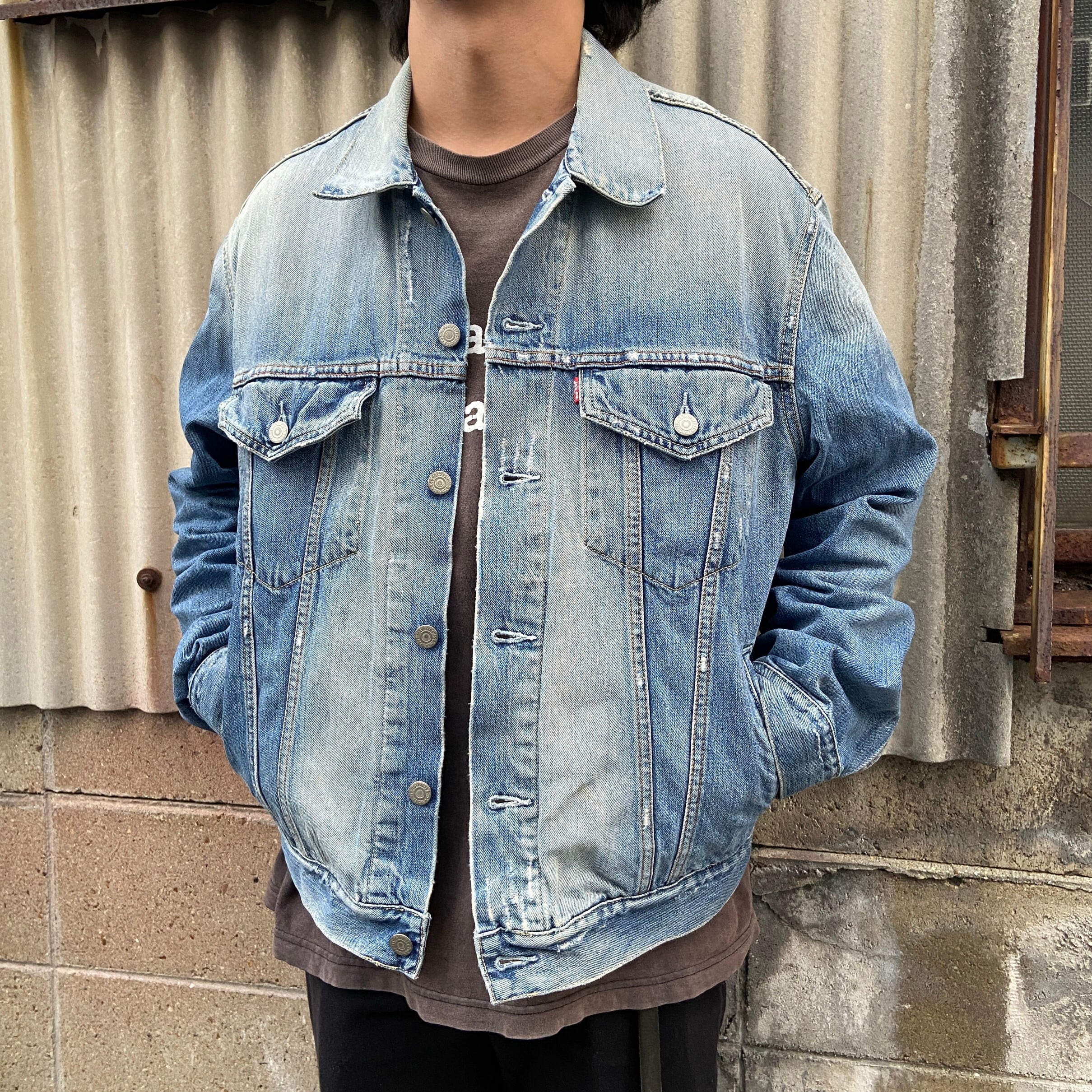 00年代 Levi's ユーロリーバイス 70550 デニムジャケット メンズL 古着