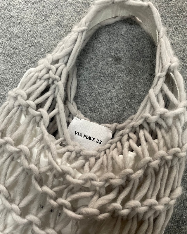 【VIA PIAVE 33】SAC BAG KNIT