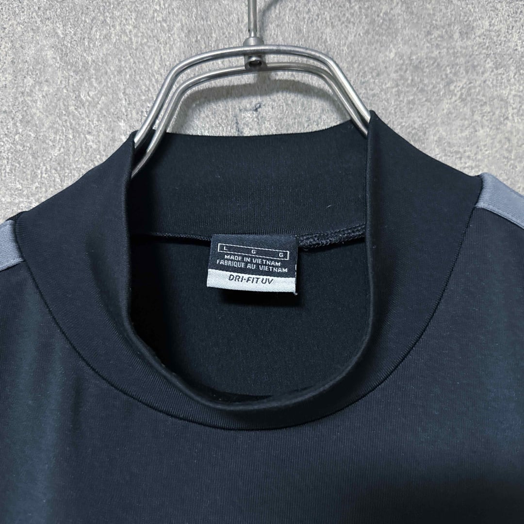 NIKE - NIKE GOLF ナイキゴルフ 刺繍 ロゴ 長袖 モックネック シャツ ウェア メンズ】NIKE GOLF ナイキゴルフ 刺繍ロゴ 長袖 モックネック シャツ