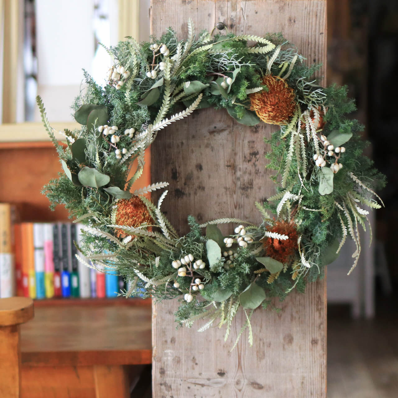 1点もの 約直径38cm 】バンクシャとナンキンハゼ 針葉樹の大きな