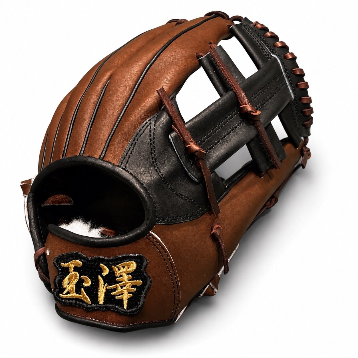 【軟式】玉澤 内野グローブ ADVENTURE TG-50AD型(本体:ブラック×Dブラウン 紐:Dブラウン) タマザワ