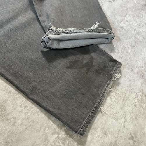 【W38 L32】levi's 先染ブラック リーバイス 569 詳細写真19