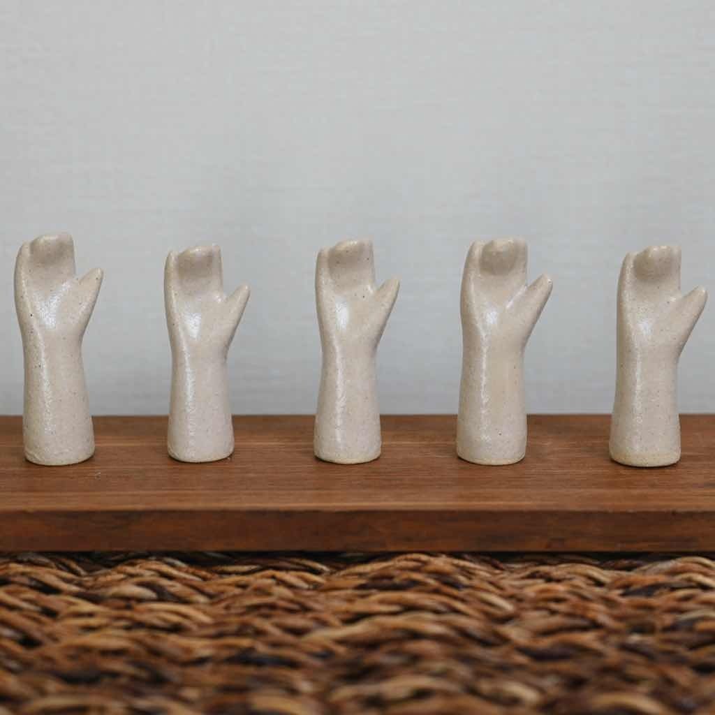 4/20 再入荷 】ちいさな手のオブジェ （パー）daijiinomata｜陶器 置物