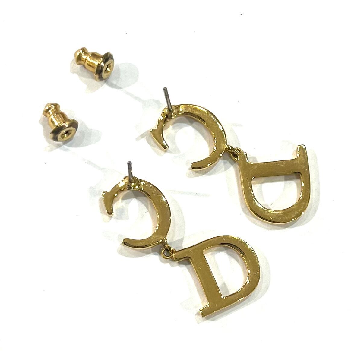 Christian Dior 】2320 VINTAGE DIOR ロゴピアス クリスチャン