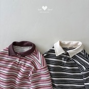 【取寄】LALALAND （Kids）ピグストライプカラーTシャツ｜秋服｜韓国子供服｜ 26/SM