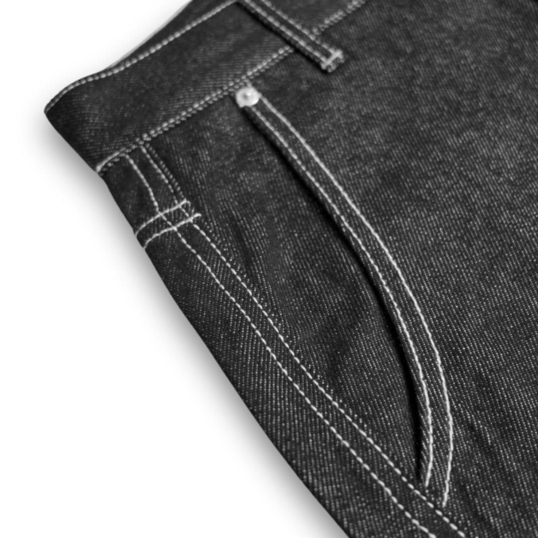 再販【コラボ商品】BUGGY DENIM PANTS (black) | 袴屋 East Players