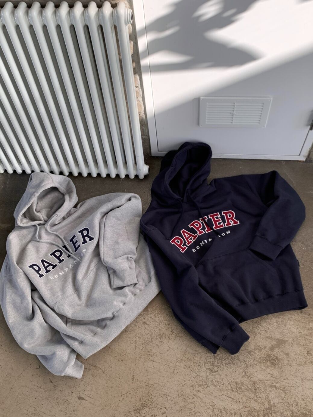 Human/即納【papier】Papier Brushed Hood Tee (2color)