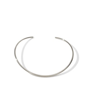Simple choker necklace -Silver-【アレルギー対応】