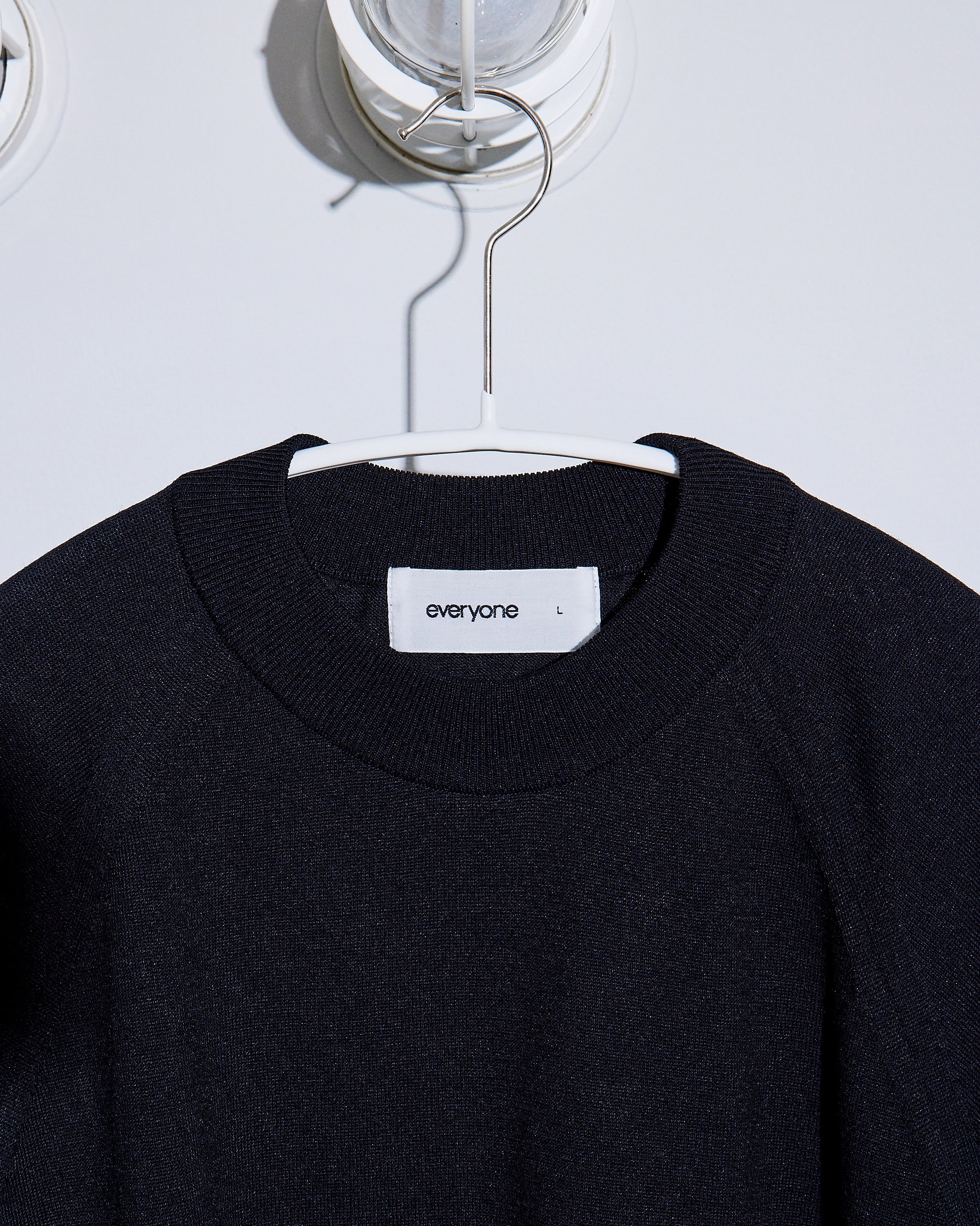 【XL】everyone high gauge knit sweater 黒