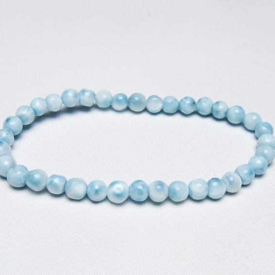 ラリマー ブレスレット 5mm 一点物 メール便可 [M便 1/10] 111-47907