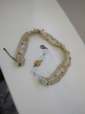 Vintage Fruit Beads Choker  / MIX