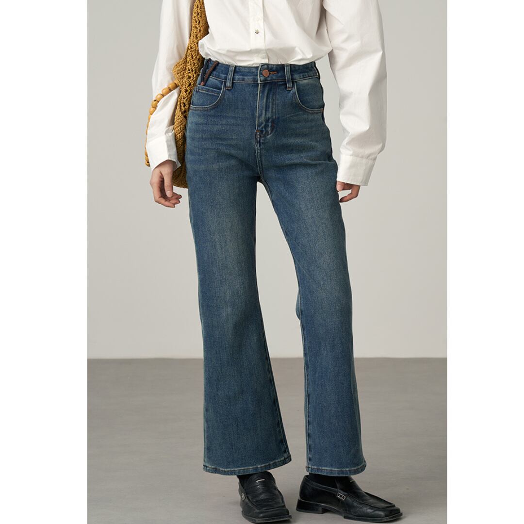 high waist drawstring stretch flare pants