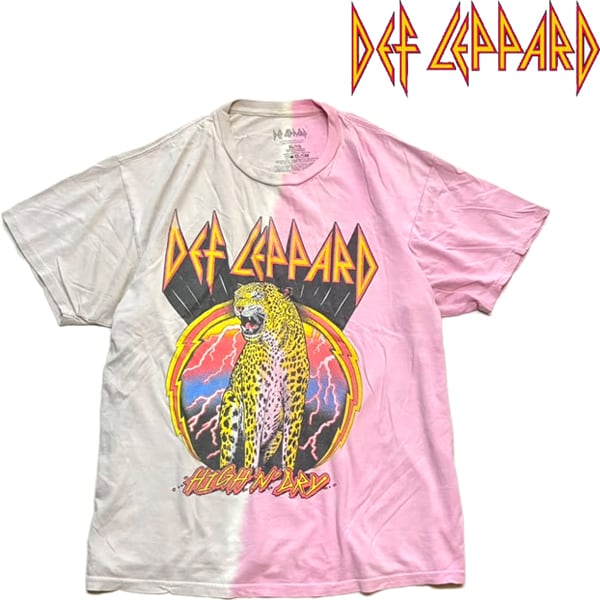1点物◇デフレパードDef LeppardバンドTプリントTシャツ古着メンズXL