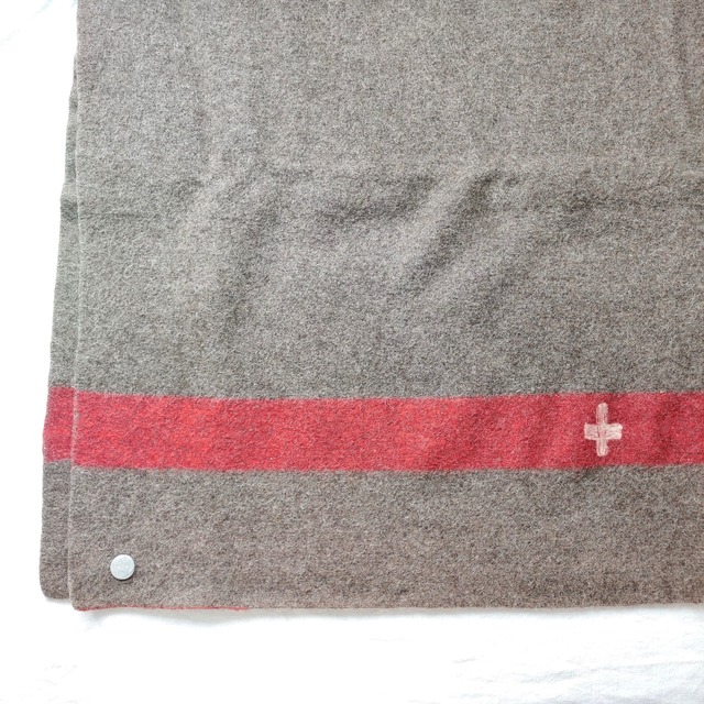 ヴィンテージ スイス軍 オリジナル ウール ブランケット メタルタグ SC42【Swiss Army Vintage】スイスアーミー