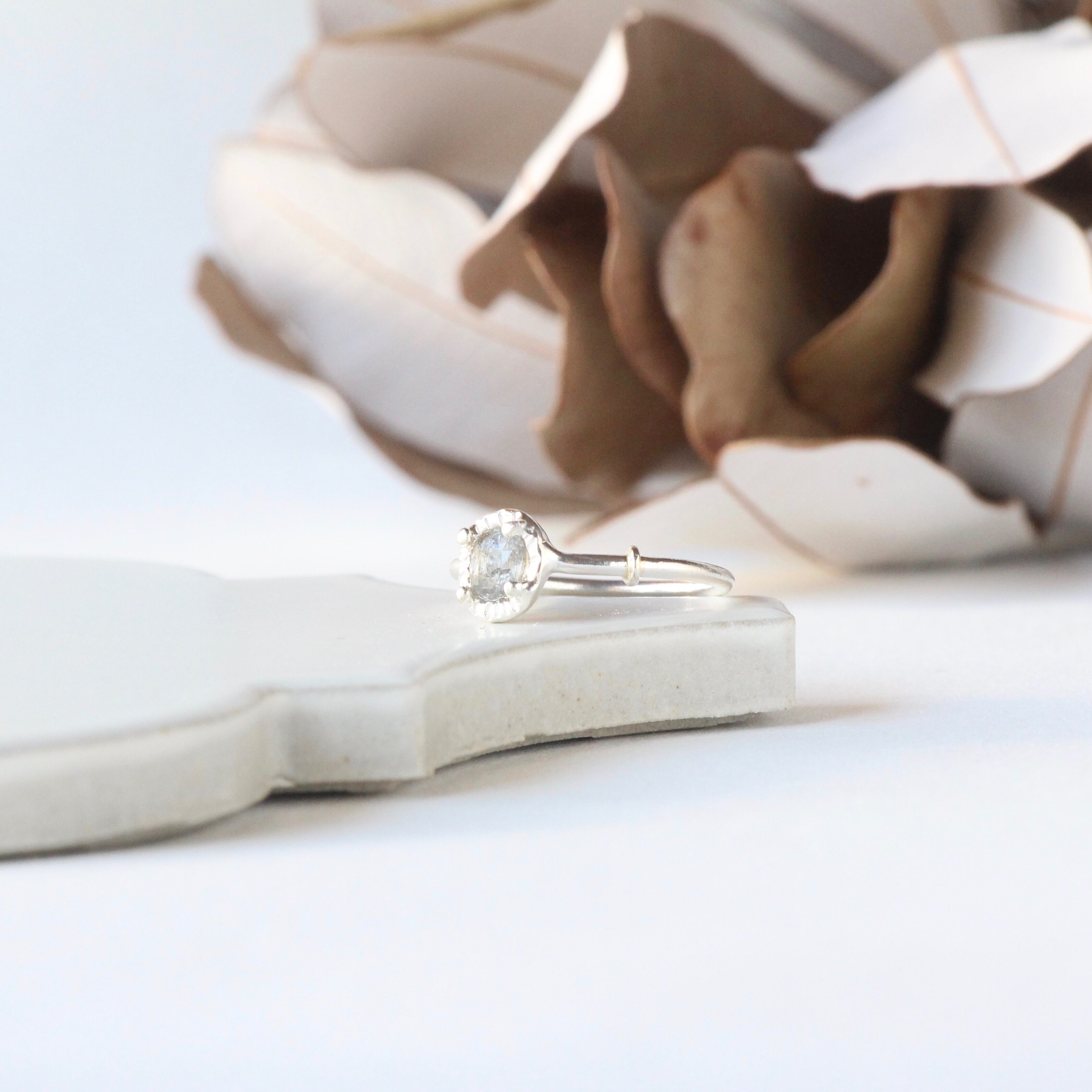 モス・アクアマリン リング | shizuku jewelry