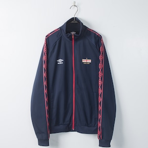 2000s "umbro" side line embroidered design high neck track jacket
