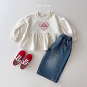 【取寄】Dailybebe ラブリーモーメントT｜秋服｜韓国子供服｜26/AT