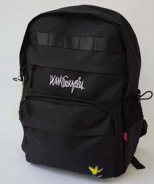 【(What it isNt)ART BY MARKGONZALES / (ワットイットイズント) アートバイ マークゴンザレス 】 ビッグポケット バックパック ブラック/パープル 2H9-14204