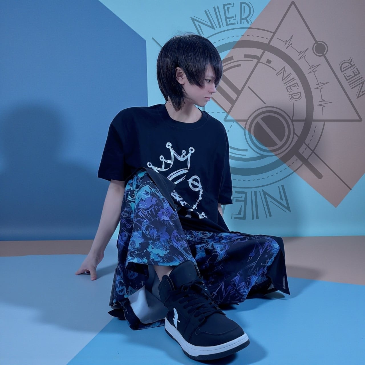 DARK ROSE FLAP WIDE PANTS | NIER CLOTHING