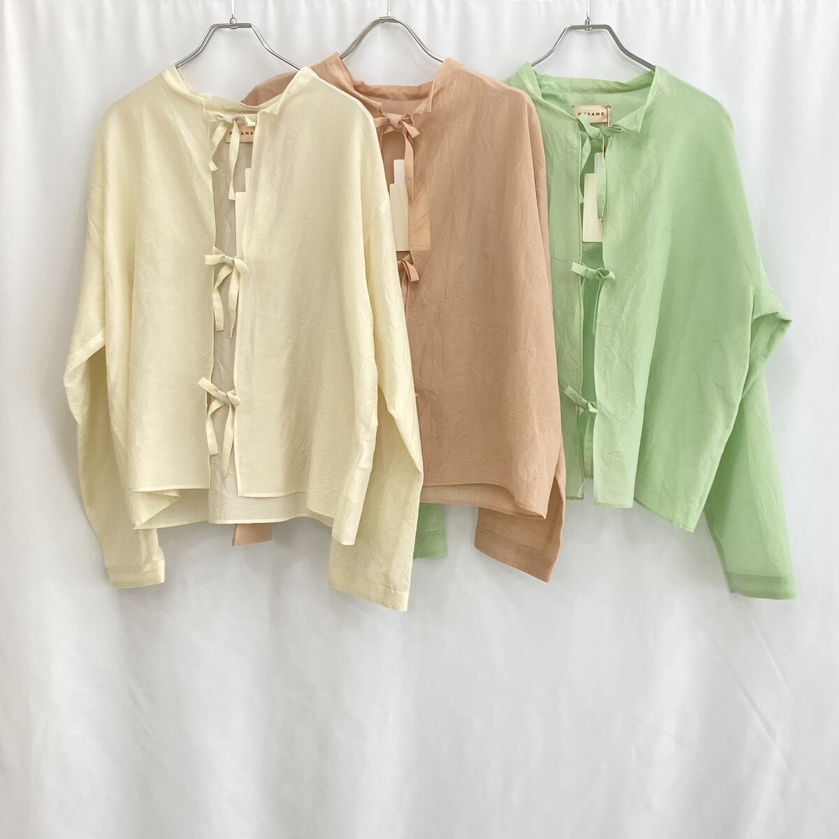 20%OFF】【MEYAME】COTTON SILK BLOUSE JACKET コットンシルクブラウス