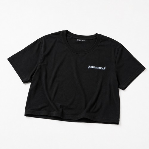 PAPARAZZI CROP T-SHIRT / BLACK