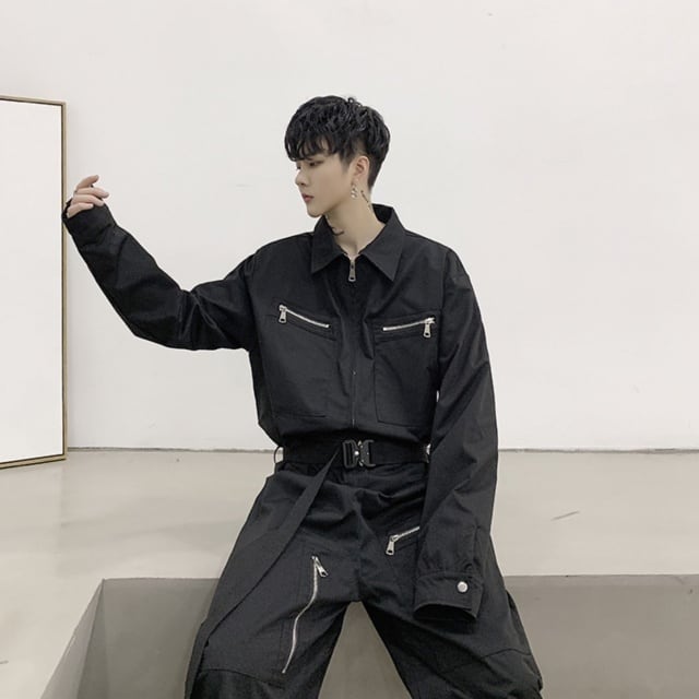 予約販売】オールインワン つなぎ 長袖 オーバーオール サロペット