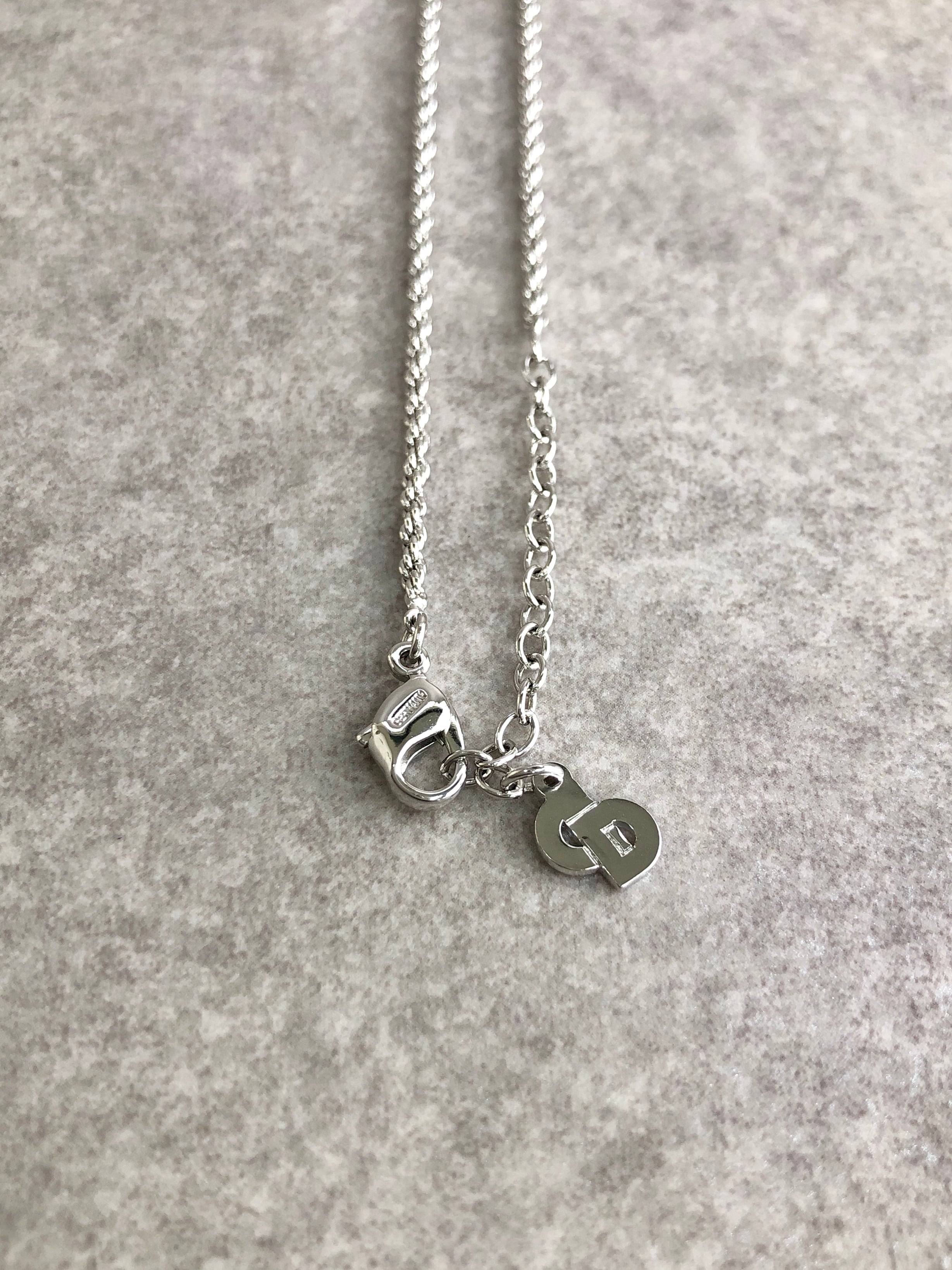 Christian Dior クリスチャン ディオール ネックレス シルバー Christian Dior クリスチャン ディオール ネックレス シルバー