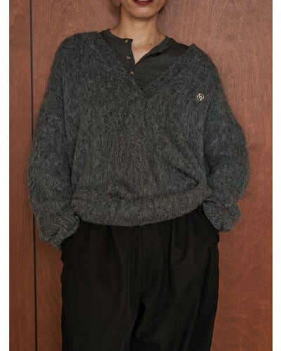 【YENN】[Y254-91123] ALPACA MIX TUNIC PO