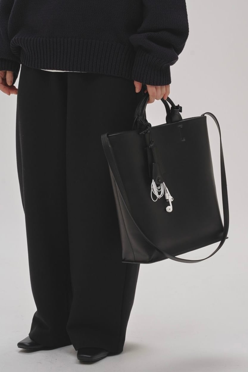 TODAYFUL Useful Leather Bag (L) ユーズフルレザーバッグ Black