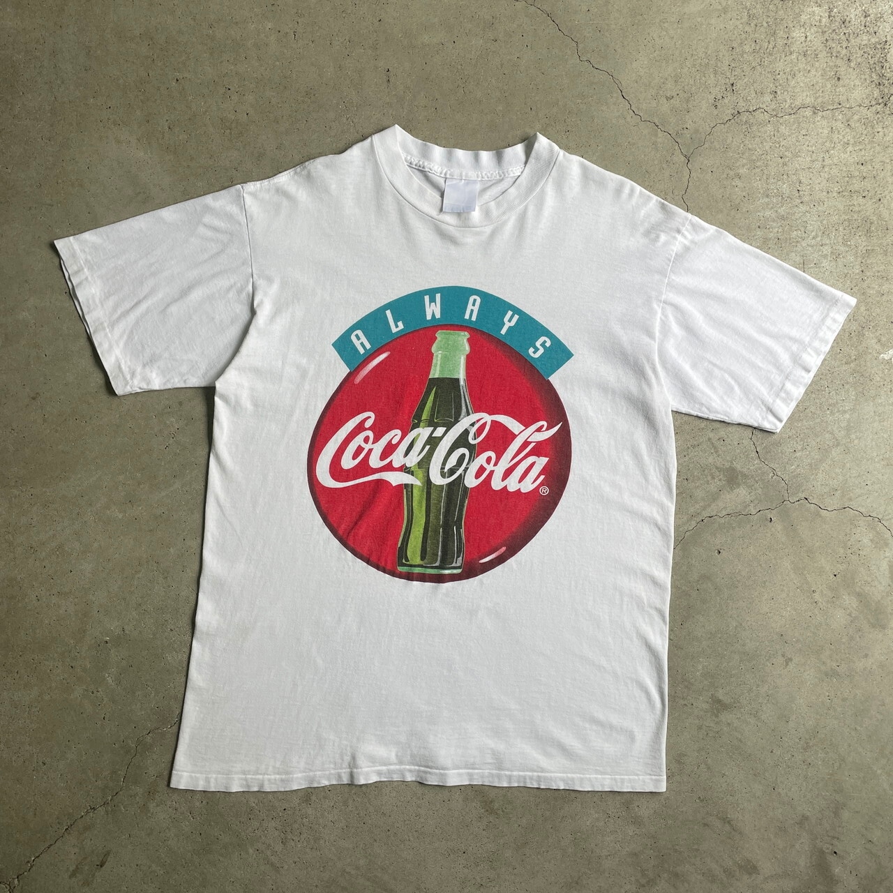 90年代 Coca-Cola コカコーラ 企業ロゴ アドバタイジングTシャツ 
