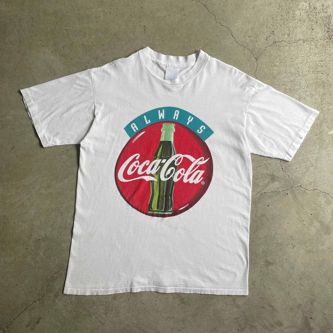 90年代 Coca-Cola コカコーラ 企業ロゴ アドバタイジングTシャツ 