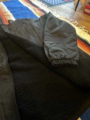 Wheel Patch Reversible Boa Jacket