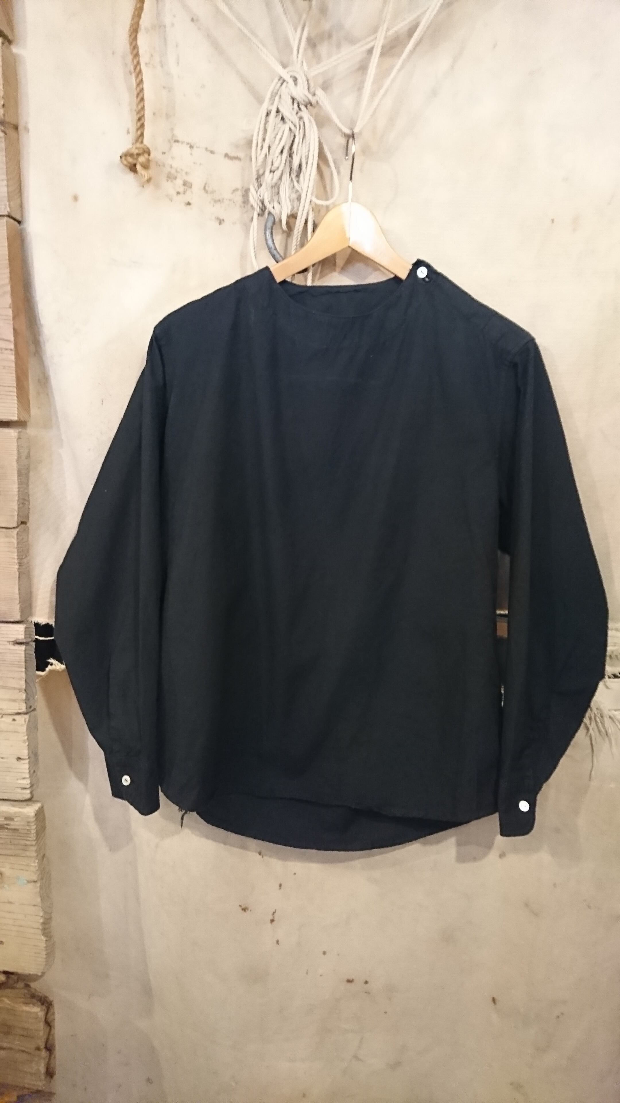 "ROMANIA ARMY SLEEPING SHIRT" BLACK DYE⑲