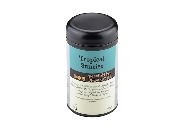 トロピカル・サンライズ（紅茶、ココナッツ、カシューナッツ、バニラ）Tropical Sunrise Organic  ティーバッグ20個入　JAS認証