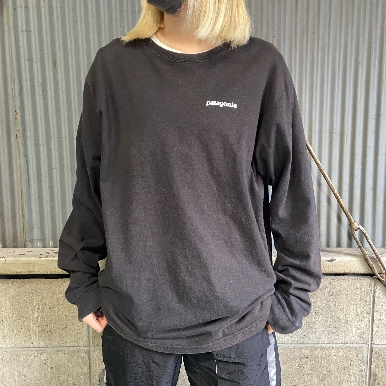 patagonia パタゴニア 胸ロゴ バックプリント ロングTシャツ ロンT 