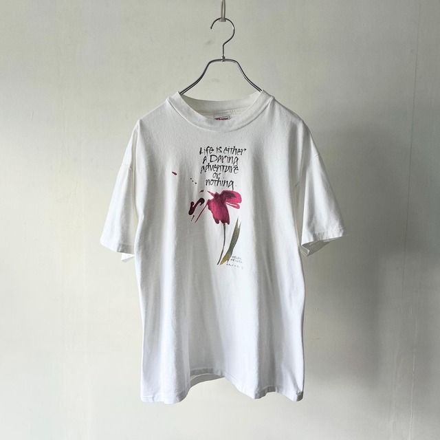 -Helen Keller- 90's flower print T-shirt