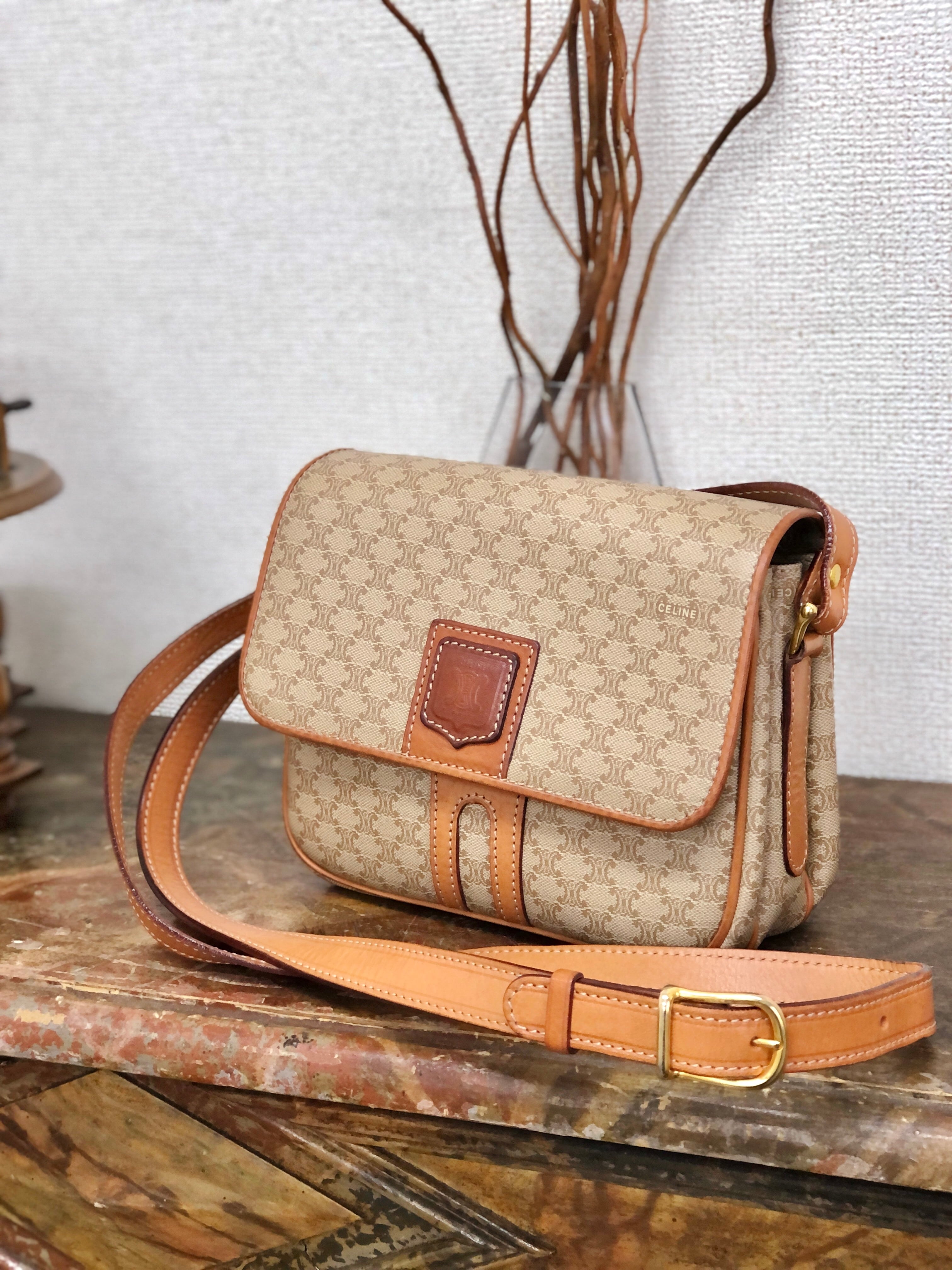 CELINE セリーヌ マカダム ブラゾン型押し フロントライン ショルダー