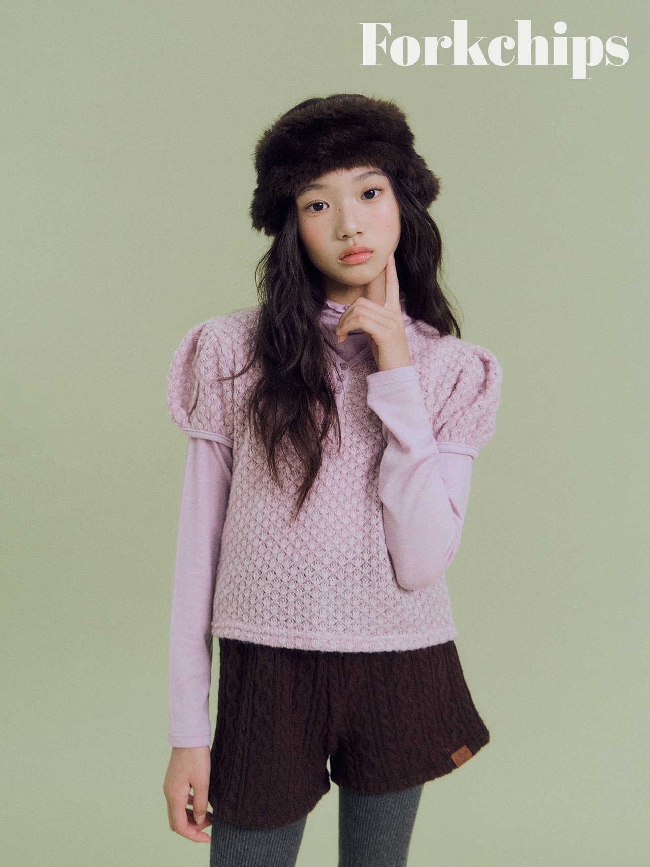 FORK CHIPS［取寄］berry turtle neck tee 26winter