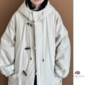ダッフルフード付き中綿コート 6col Y 250519