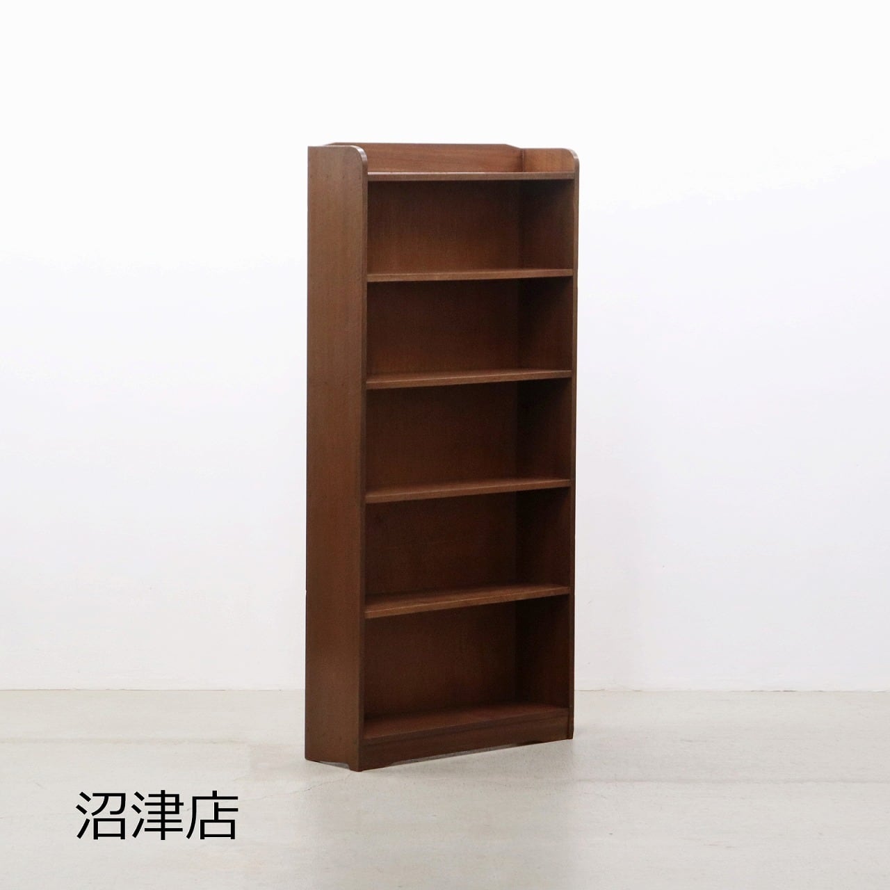 沼津店】 レトロ ラワン 無垢材 本棚 書庫 書棚 シェルフ 飾り棚