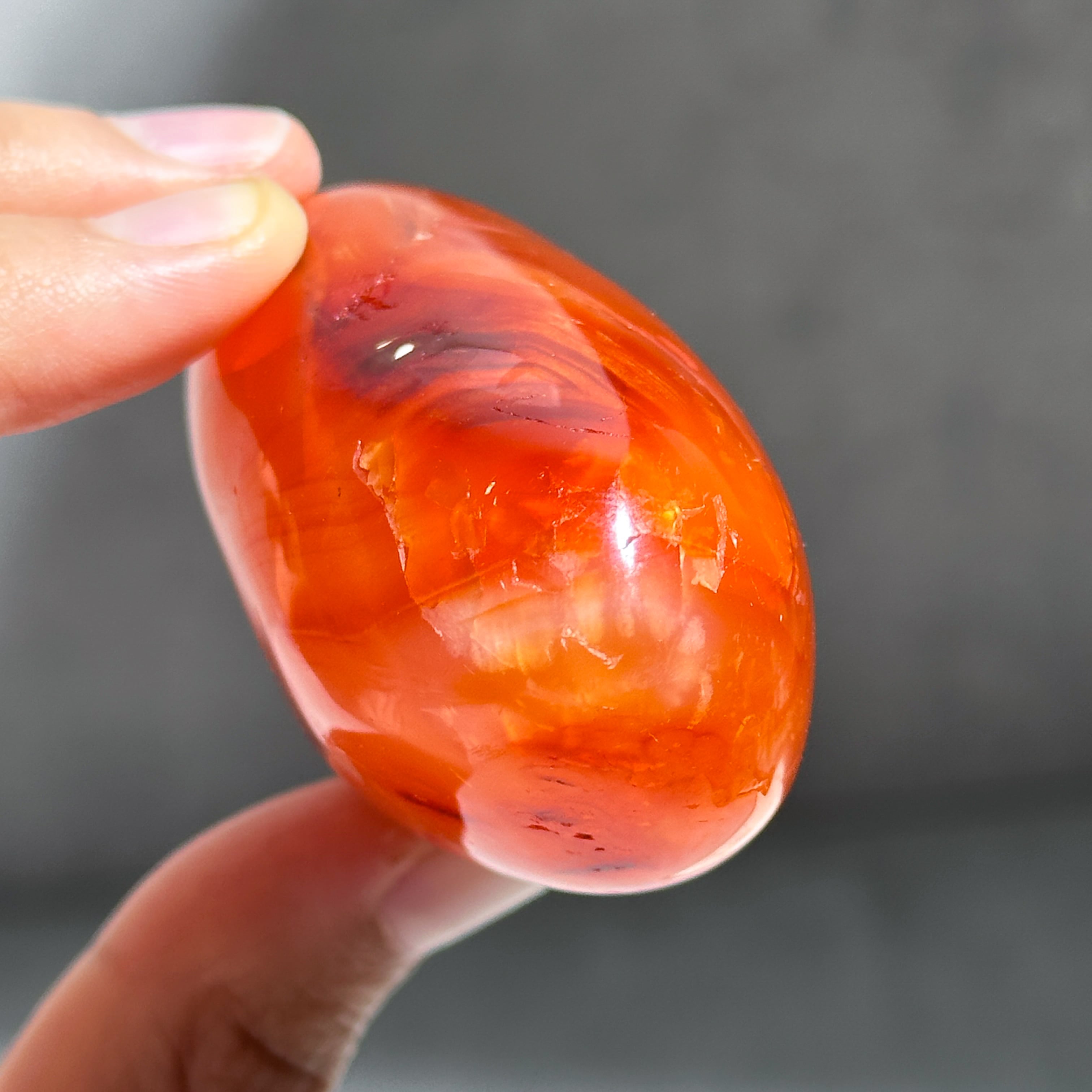 カーネリアン パーム 04♢ Carnelian ♢天然石・鉱物・パワーストーン