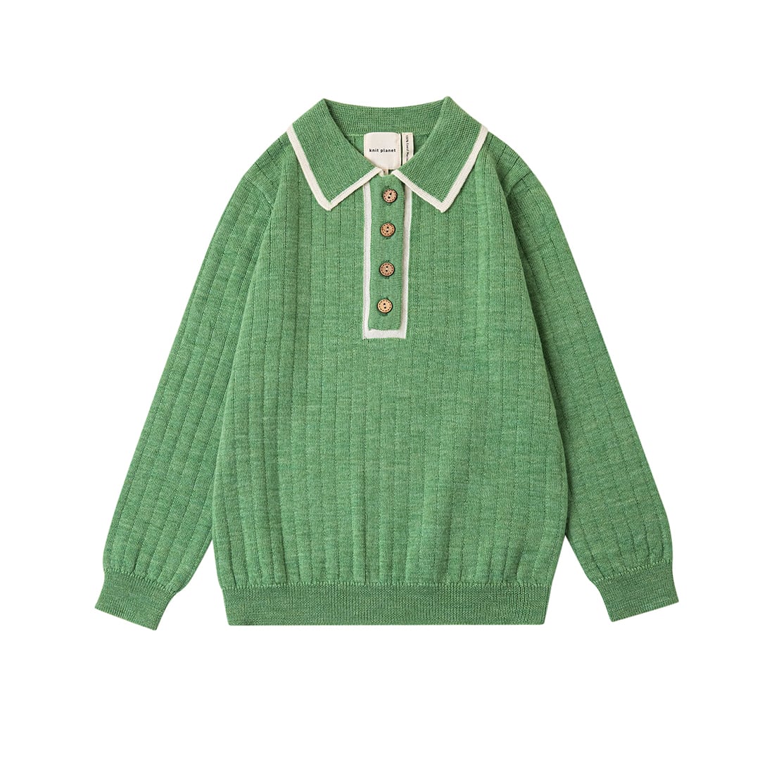 knit planet / SWEET BLOUSE LIME CREAM-