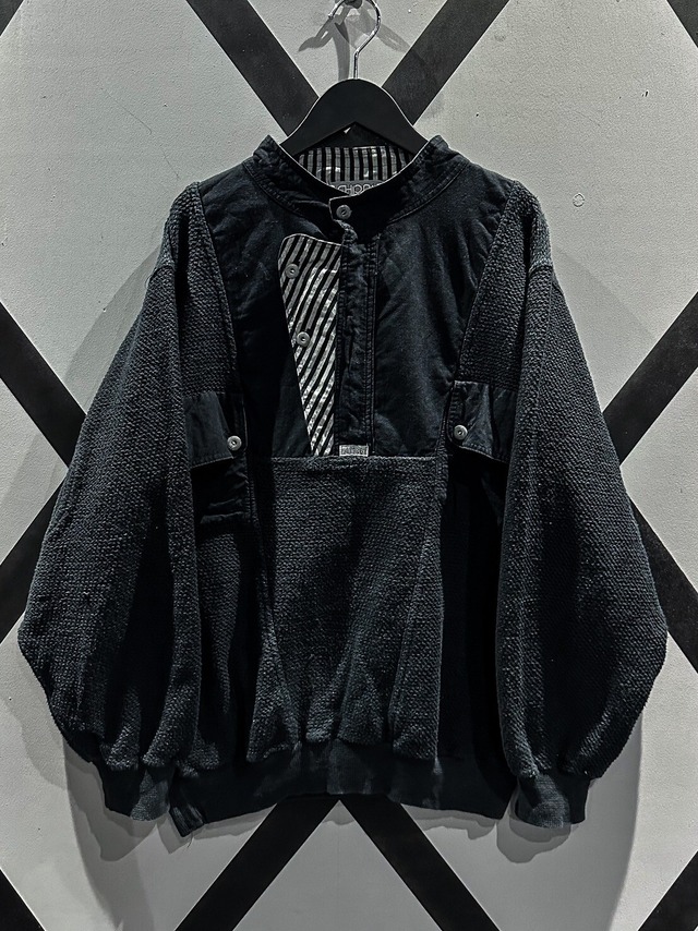 【X VINTAGE】Special Swiching Design Vintage Loose Pullover